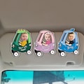 Personalized Father's Day Gift For Dad, Custom Kids Face Visor Clip, Drive Safe Daddy Car Visor Clip, Custom Baby Face Keychain, Papa Gifts