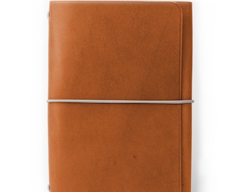 Whisky Buttero Läderomslag till anteckningsblock A5 A6, trefaldigt, Hobonichi Midori