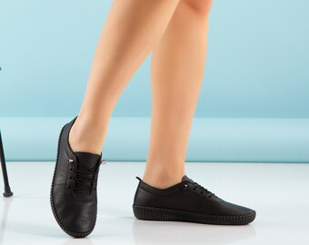 Ballerines pour femmes, Mocassins faits main, Baskets d'été décontractées, Mocassins, Chaussures à lacets, Danse classique pour femmes, Mocassins, chaussures femme