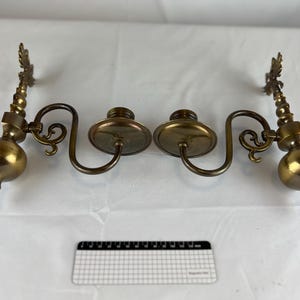 Wall lights solid brass vintage from Austria