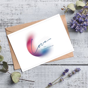 Druk je liefde uit met deze afdrukbare romantische kaart | Verfijnd ontwerp, instant download afdrukbare liefdeskaart voor een speciaal iemand
