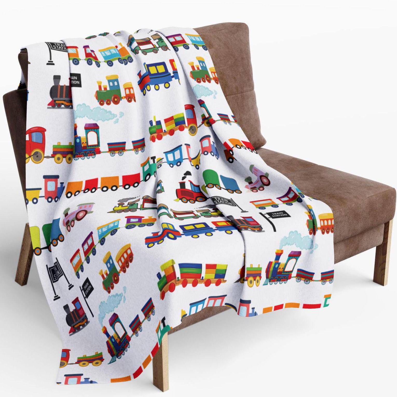 Train Fleece Blanket UK
