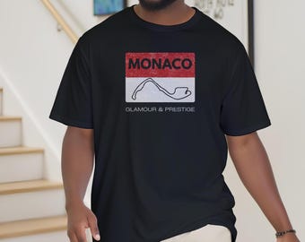 MONACO Racing Car T-Shirt – Classic Motorsports Fan Tee