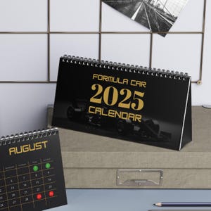 Formula Racing 2025 Schedule Desktop Calendar, Black Gold, Dates ...