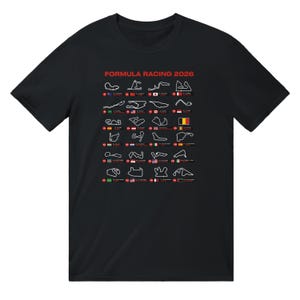 Formula Racing 2026 Schedule T-Shirt: Motorsport Fan Apparel