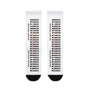 Formula Racing 2026 Schedule Crew Socks | Racing Calendar Sublimation
