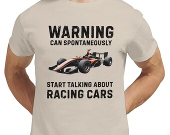 Attenzione: potrebbe parlare di corse - Maglietta Motorsport per appassionati di auto