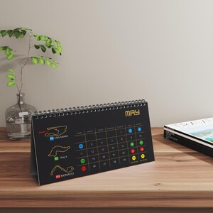 Formula Racing 2025 Schedule Desktop Calendar, Black Gold, Dates ...