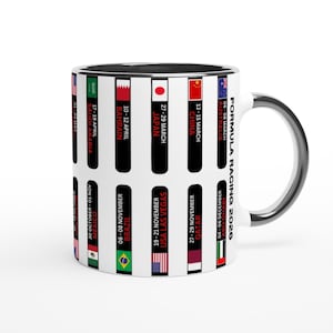 Tazza con calendario Formula Racing 2026: regalo per gli appassionati di sport motoristici