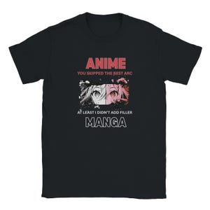 Koszulka Anime vs Manga: Miękka bawełniana koszulka dla fanów Otaku