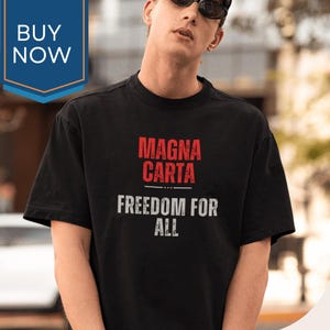 Magna Carta T-Shirt, Vintage Style Cotton Tee, Gift for History Lovers, Freedom and Justice Tribute, Comfortable and Unique Design