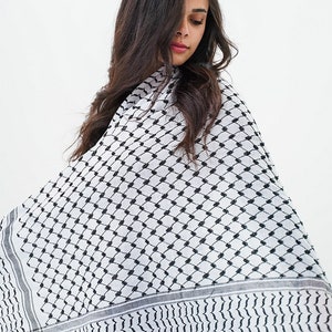 Original Al-Bulbul Kufiya Keffiyeh Handmade by Palestinian refugees 100% of proceeds go to supporting Palestinian businesses image 5