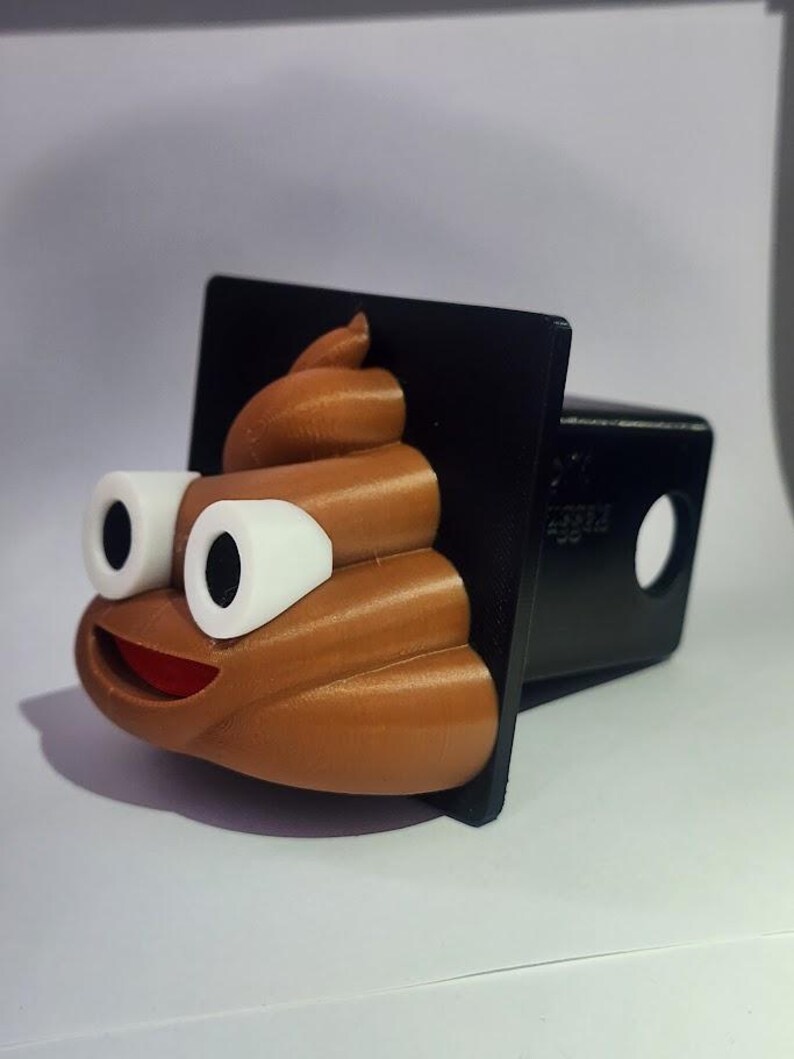 Poop Emoji Hitch Cover (2