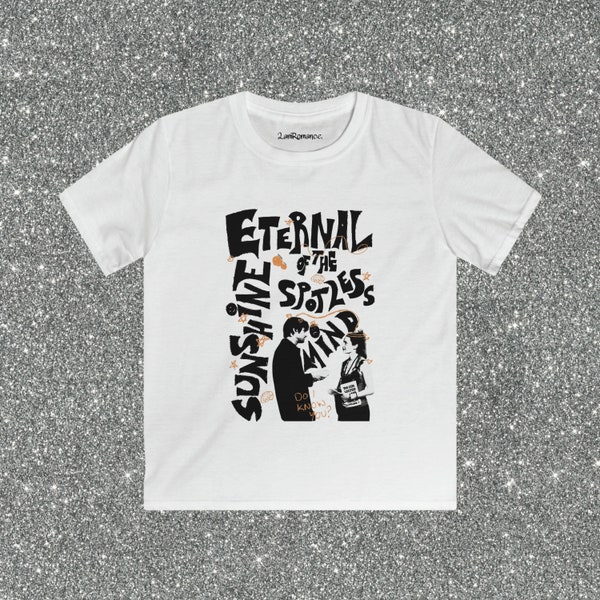 Eternal Sunshine Of The Spotless Mind Graphic Print Tee, Film Merch, Y2K Baby Tee, Jim Carrey Top, Gifts for Film Lovers