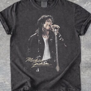 Youth and Adult #Michael #Jackson Vintage Graphic T-Shirt, Unisex Cotton Tee image 3