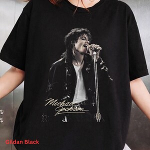 Youth and Adult #Michael #Jackson Vintage Graphic T-Shirt, Unisex Cotton Tee image 2