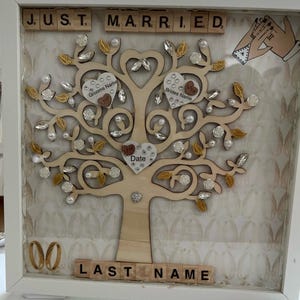 Personalized Wedding Day Shadow Box Frame