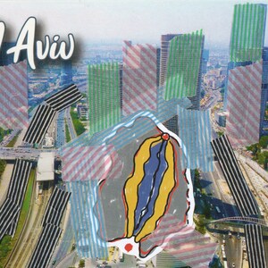 Collage de cartes postales "Tel Aviv"