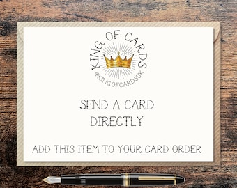 Send A Card Add-on - Purchase Along Side a Greetings Card To Send Directly To The Recipient With a Personal Message