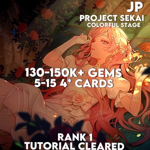 Servidor japonés/130-150 000 gemas/5-15 cartas de 4*/Proyecto Sekai/Hatsune Miku: escenario colorido