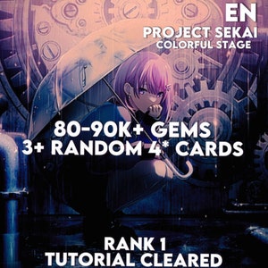 80-90k Gems/ 1-10 4* Cards/ Project Sekai/ Hatsune Miku: Colorful Stage