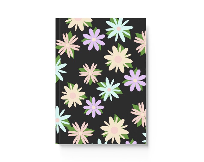 Hard Backed Flowery Journal