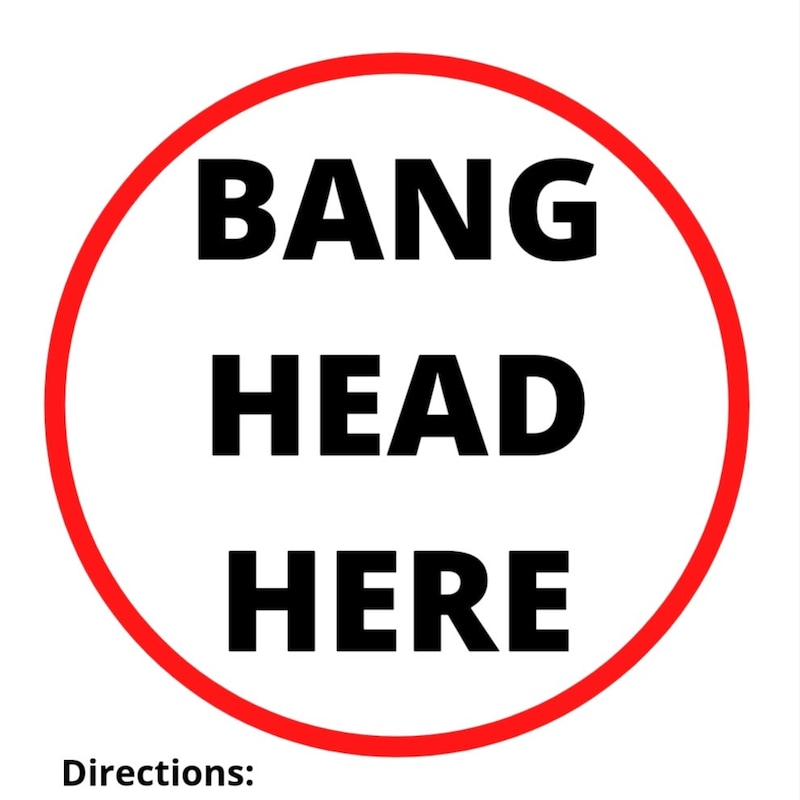 Bang Head Here - Etsy