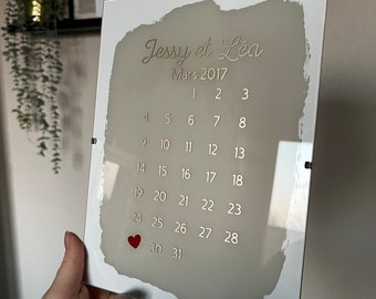 Personalized date frame