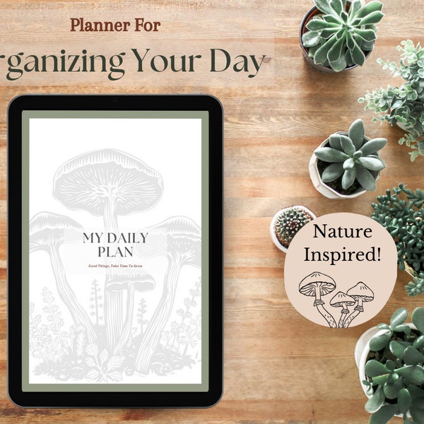 Day Organization Planner, Daily Morning Schedule, Routine Undated Plan, Day Starter Guide, Printable Digital Tracker, Template Sheet Page