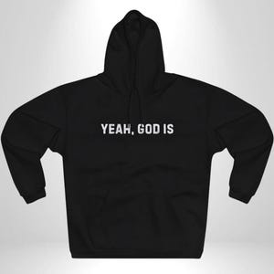 YEAH, GOD IS-hoody | Christelijke hoodie | Faith Streetwear-hoody | Minimalistische christelijke hoodie | Op geloof gebaseerde kleding | Christelijk cadeau