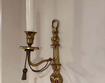 Brass sconces