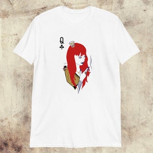 T-shirt Queen of Clubs Poker unisexe • Collection de cartes de poker – conception de cartes à jouer par pexils • Cadeaux pour elle et lui