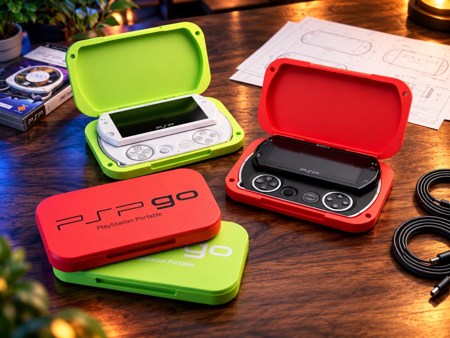 PSP Go Magnetic Travel Case | 3D Printed Hard Shell