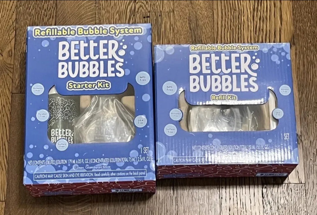Better Bubbles Starter Kit & Refill Kit and 2pc Wand - Etsy
