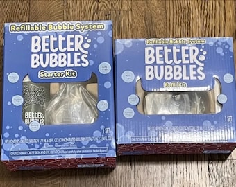 Better Bubbles Starter Kit & Refill Kit and 2pc Wand