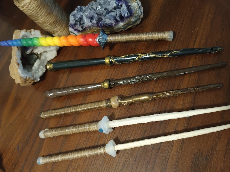 Custom Wands. We Use Wood, Clay, Clay Foam, Resin and an Assortment of ...