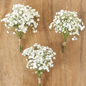 Fresh Baby's Breath Bouquet: Handmade Gypsophila Wedding Flowers