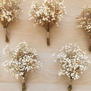 Natural Preserved Gypsophila | Baby’s Breath | Dried Flower Bouquet | Handmade Bouquet | Buttonhole | Gift | Wedding Flowers | Home Décor