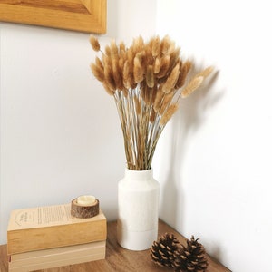 Natural Dried Bunny Tails | Lagurus Ovatus | Dried Flower Bouquet | Handmade | Boho | Wedding Flowers | Home Décor | House Warming Gift