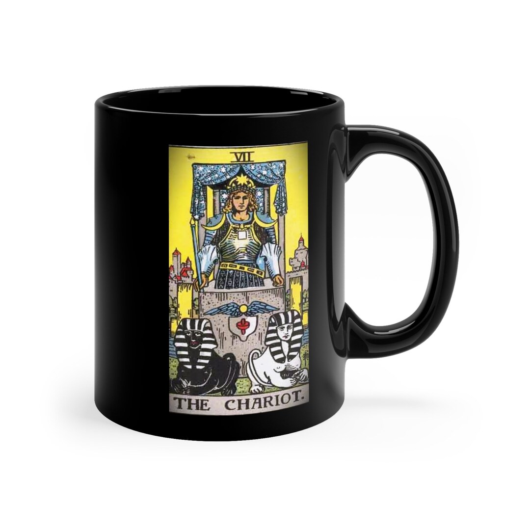 THE CHARIOT Rider-waite Tarot Meditation Mug - Etsy