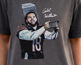 Adult And Youth Caleb Williams Cheese Grater Tee, Caleb Williams T-shirt, Chicago Football, Graphic Tees, Sport Shirt, Unisex Y2k Cotton Tee