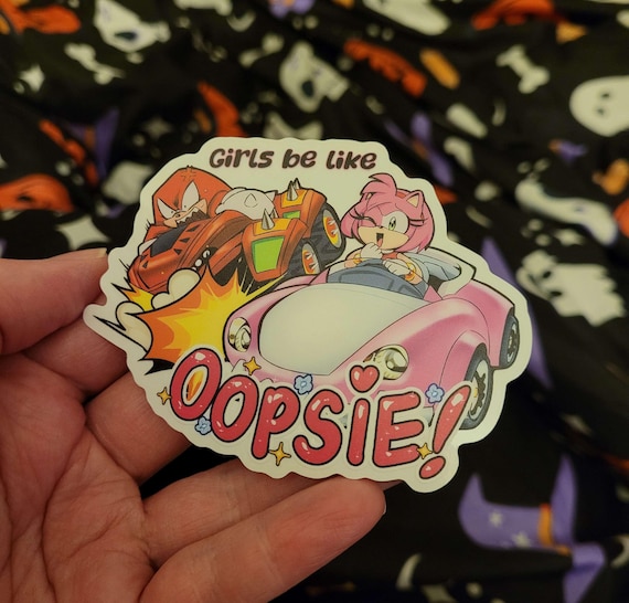 Girls Be Like: Oopsie! Medium Size Amy Rose Sonic Racing
