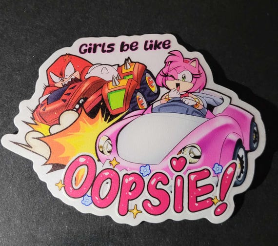 Girls Be Like: Oopsie! Medium Size Amy Rose Sonic Racing
