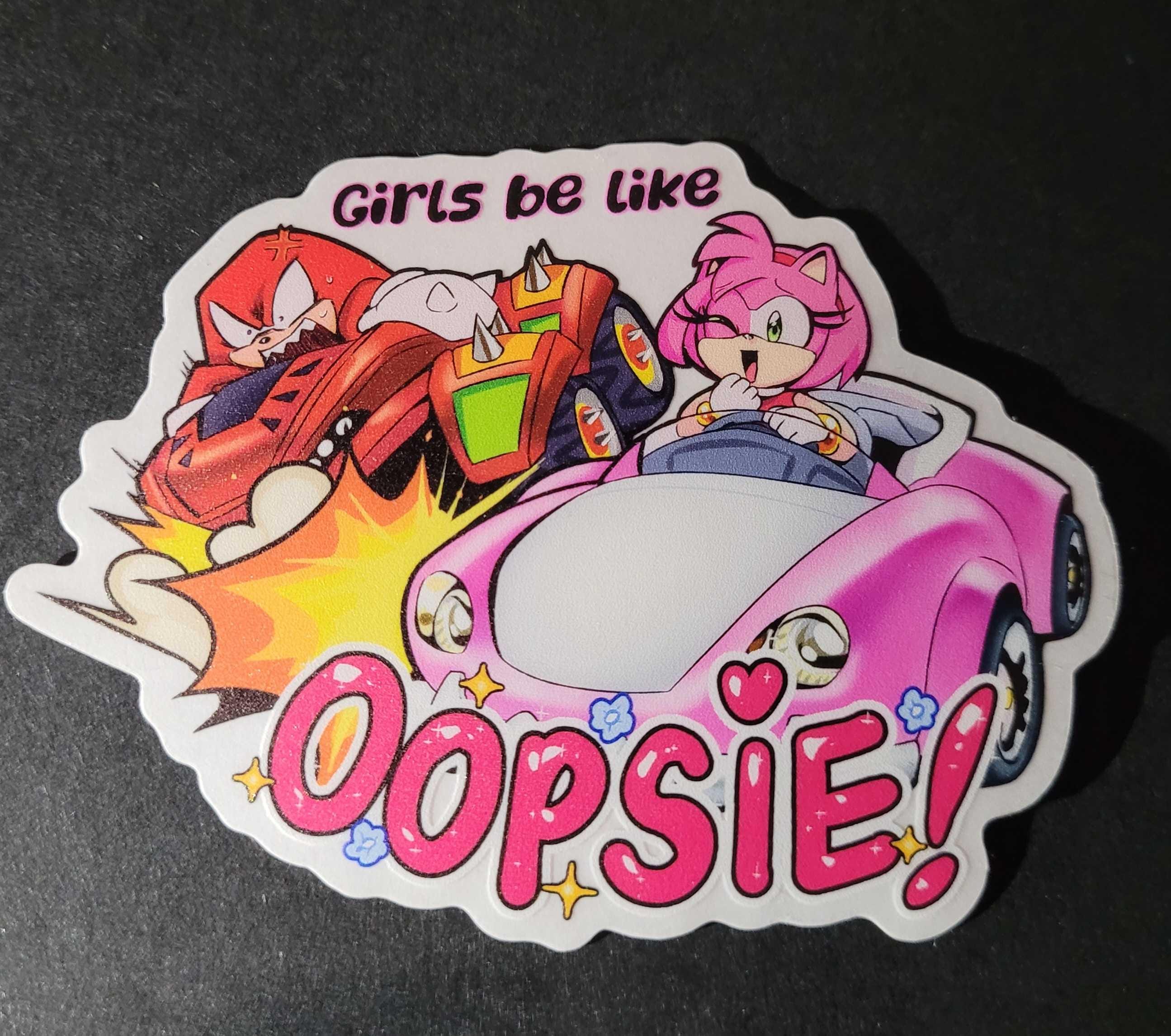 Girls Be Like: Oopsie! Medium Size Amy Rose Sonic Racing