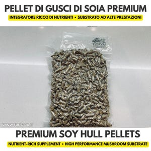 Pellets de casca de soja para substrato de cogumelos | Suplemento Masters Mix | Aumento de nitrogênio | 1kg, 2kg ou 5kg