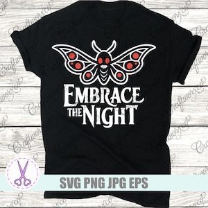 Cryptid - Embrace the Night | SVG / PNG | Cut Files | Cricut | Silhouette | Vinyl Cutting | HTV Vinyl Designs