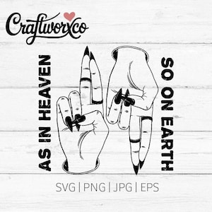 Jak w niebie SVG / pliki do cięcia cyfrowego (pobieranie cyfrowe)