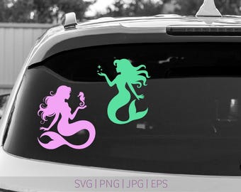 Syreny SVG / Projekty sylwetek syren SVG (pobieranie cyfrowe)