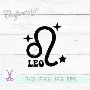 Leo | SVG / PNG | Cut Files | Cricut | Silhouette | Vinyl Cutting | Sublimation | Craft Making | HTV Vinyl Designs | Zodiac Clipart
