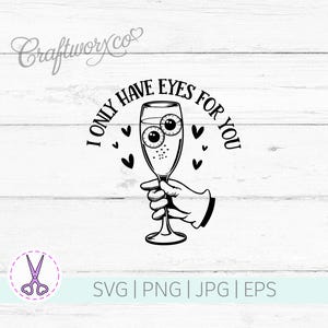 Ik heb alleen ogen voor jou | Valentijnsdag | SVG/PNG | Bestanden knippen | Cricut | Silhouet | Vinyl snijden | Knutselen | Clipart